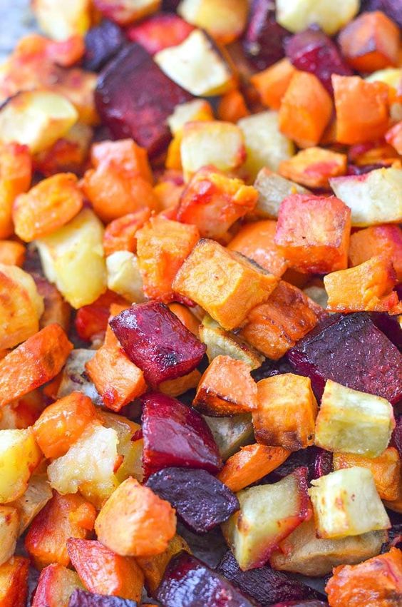 Roasted Beets and Sweet Potatoes healthy recipe | Girlfriend is Better