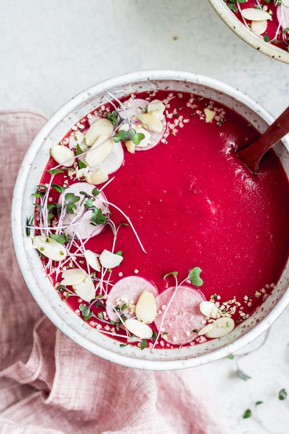 Vegan Beet, Potato, and Leek Soup healthy recipe | Girlfriend is Better