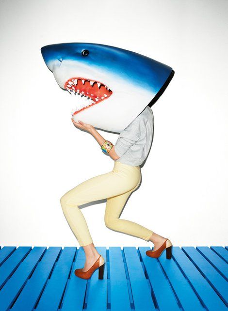 Exploring human nature through 19th century literature | Shark on the Run by Terry Richardson | Girlfriend is Better