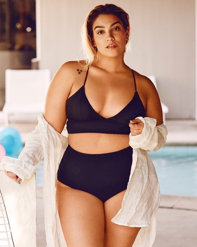 Swimsuits that flatter full figures | Plus size model Nadia Abouhosn | Girlfriend is Better