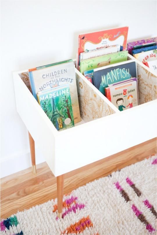 Organization ideas for kids room | DIY book bin | Girlfriend is Better