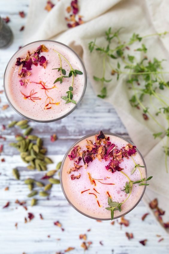 Spiced Rose Latte | Rose recipes | Girlfriend is Better