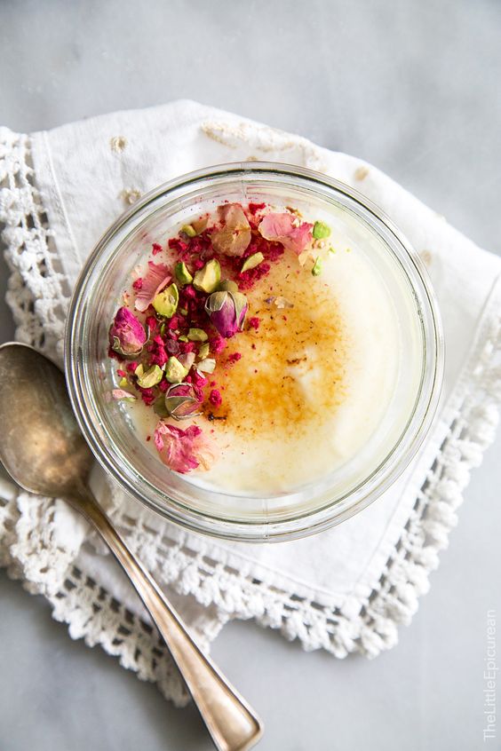 Rose Yogurt Creme Brulee | Rose recipes | Girlfriend is Better