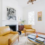 Gemini astrology home decor | Bohemian yellow leather chairs | Girlfriend is Better