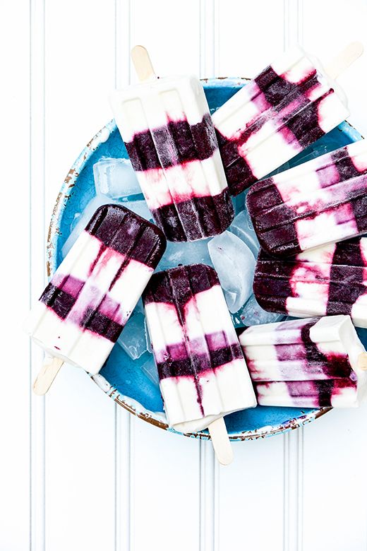 Blueberry-Ginger Coconut Cheesecake Popsicles | Recipes | Girlfriend is Better