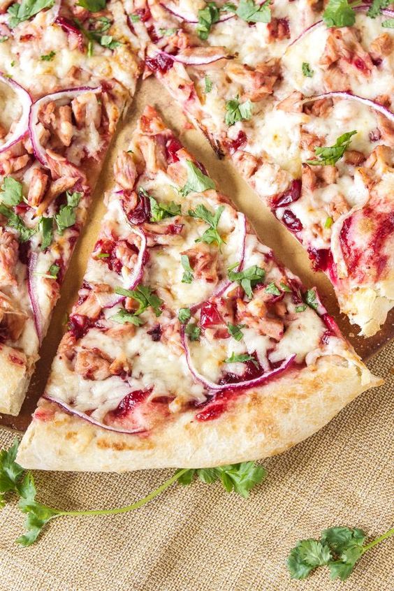 Thanksgiving leftovers recipe | Turkey and Cranberry BBQ Sauce Pizza | Girlfriend is Better