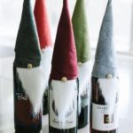 DIY Christmas gifts | Elf wine bottle cover felt faux fur | Girlfriend is Better