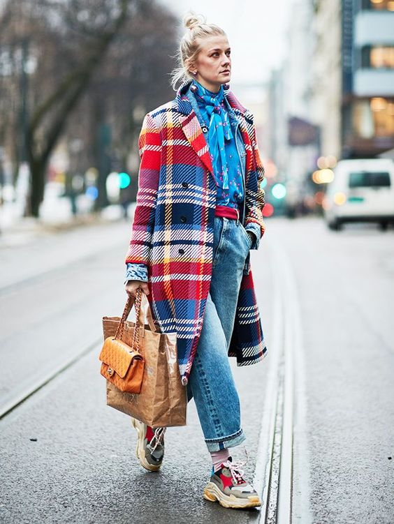 full-length coats plaid wool double-breasted Winter fashion | Girlfriend is Better