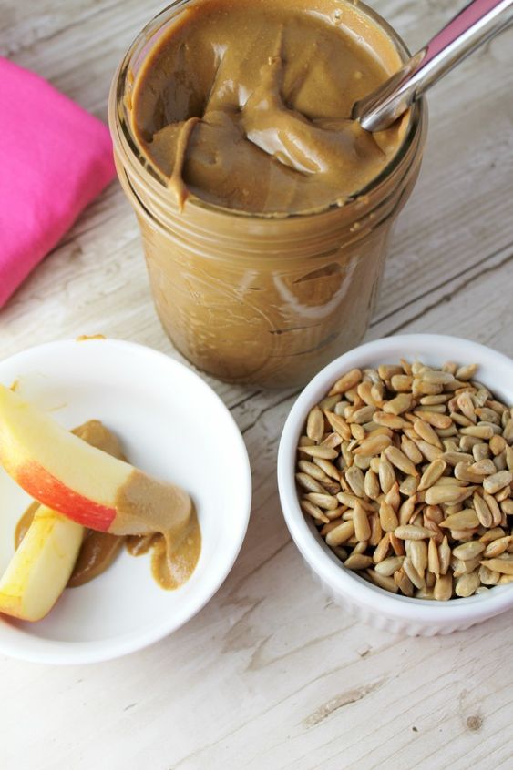 Alternative Nut Butters | paleo sunflower seed apples dip magnesium Vitamin E | Girlfriend is Better 