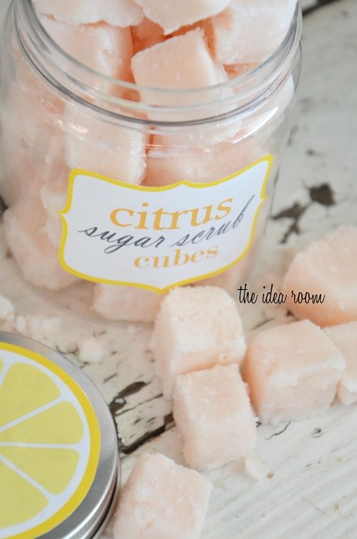 Sugar scrub | Sugar cubes of citrus sugar scrub | Girlfriend is Better