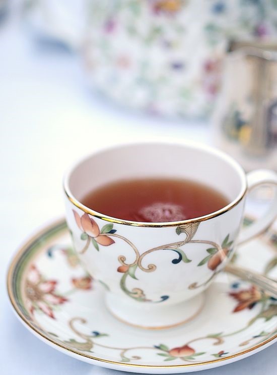 Afternoon Tea | tea in gold-rimmed cup | Girlfriend is Better