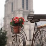 Paris Ground Zero | bike flowers Notre Dame cathedral | Girlfriend is Better