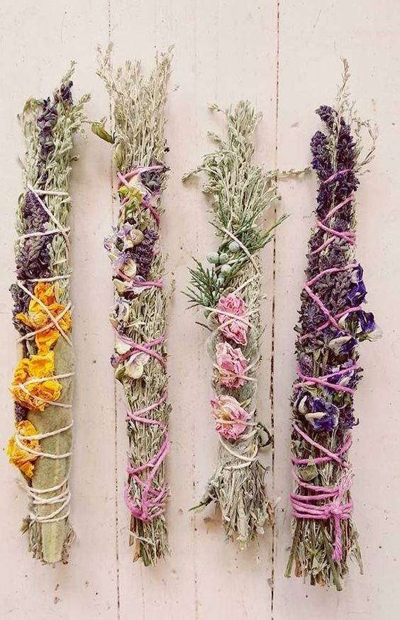 sage burning | lavendar smudge sticks hand-tied | Girlfriend is Better