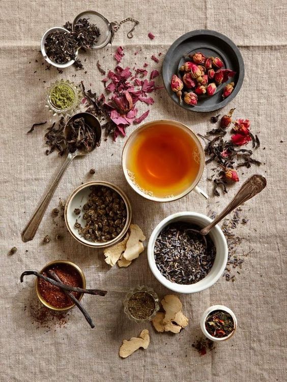 Home Tea Blends | Teacups dried herbs lavender | Girlfriend is Better