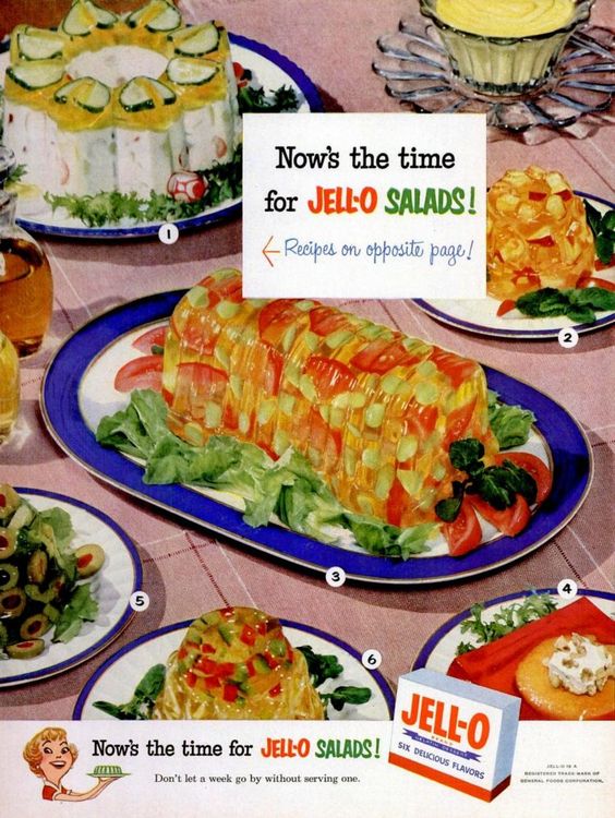 Jello Salads | Variety mold ad | Girlfriend is Better