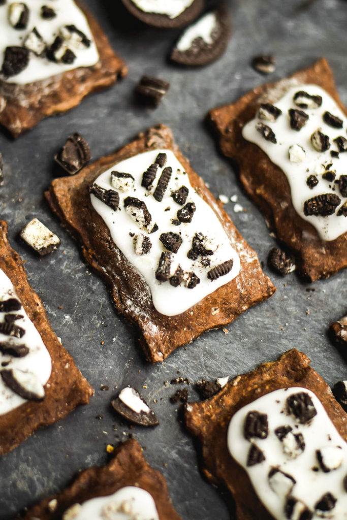 breakfast bites | cookies cream homemade chocolate pop tarts recipe | Girlfriend is Better