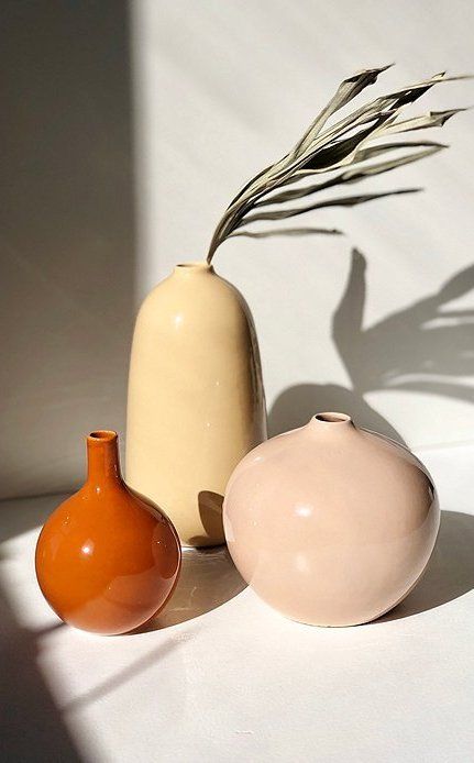 color blocking decor | pastel handmade ceramic vases | Girlfriend is Better