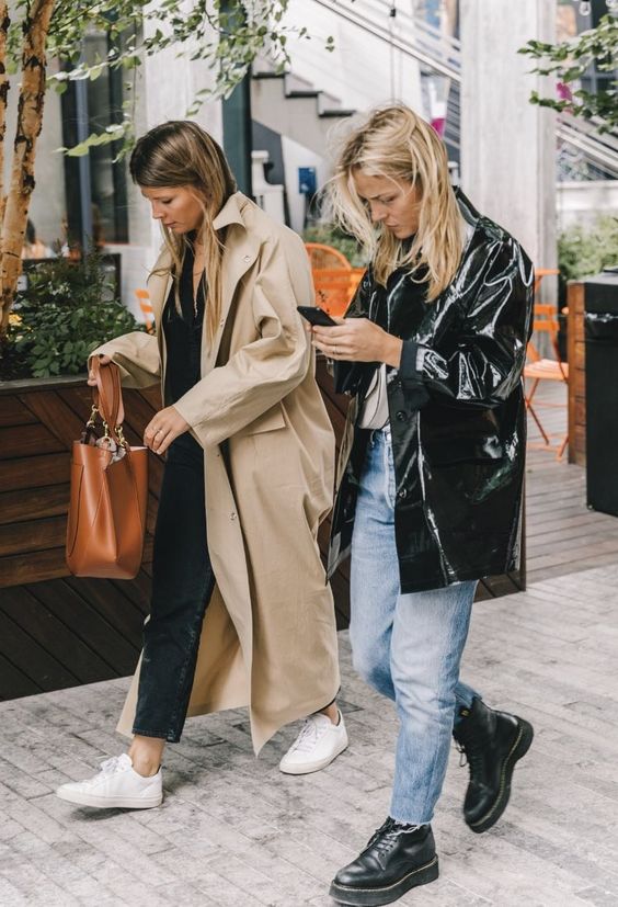 barrel jeans | trench coats combat boots high-water pants | Girlfriend is Better
