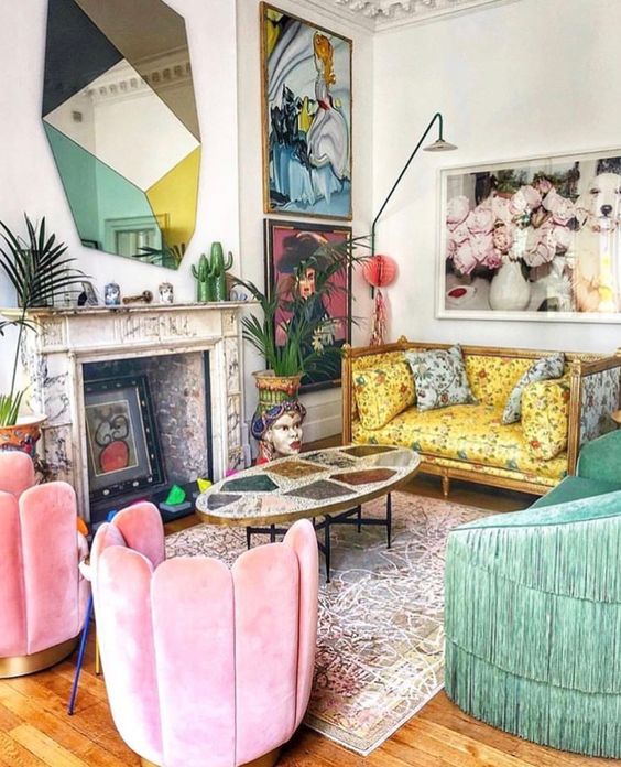 color blocking decor | chinoiserie living room French | Girlfriend is Better