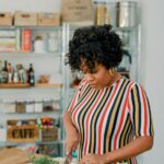 kitchen shelving | organization metal shelves containers counter space | Girlfriend is Better