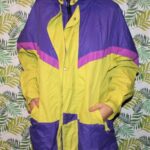 vintage windbreakers | SYMPATEX jacket 80s retro yellow purple mid-length | Girlfriend is Better