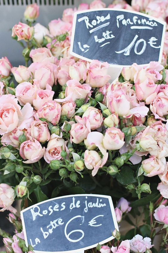 paris 7th arrondissement | rue cler farmer's market flowers roses france travel tips | Girlfriend is Better