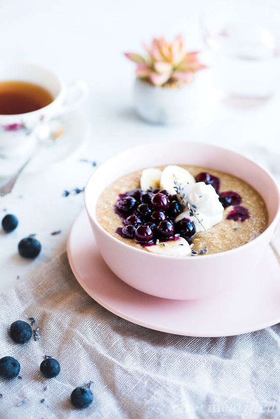 rooibos tea oatmeal vanilla blueberries recipe | spaghetti squash ginger heart health | Girlfriend is Better