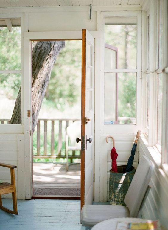 white interiors | porch entryway vintage paint country hygge | Girlfriend is Better