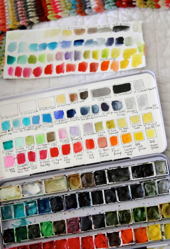 watercoloring | paint palette student kit swatches guide | Girlfriend is Better