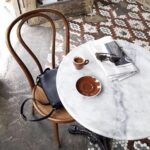 bentwood chairs | French cafe graphic tile vintage wood | Girlfriend is Better