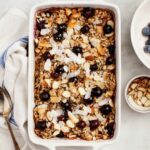 oats recipes | vegan gluten-free Baked Oatmeal Blueberries healthy | Girlfriend is Better