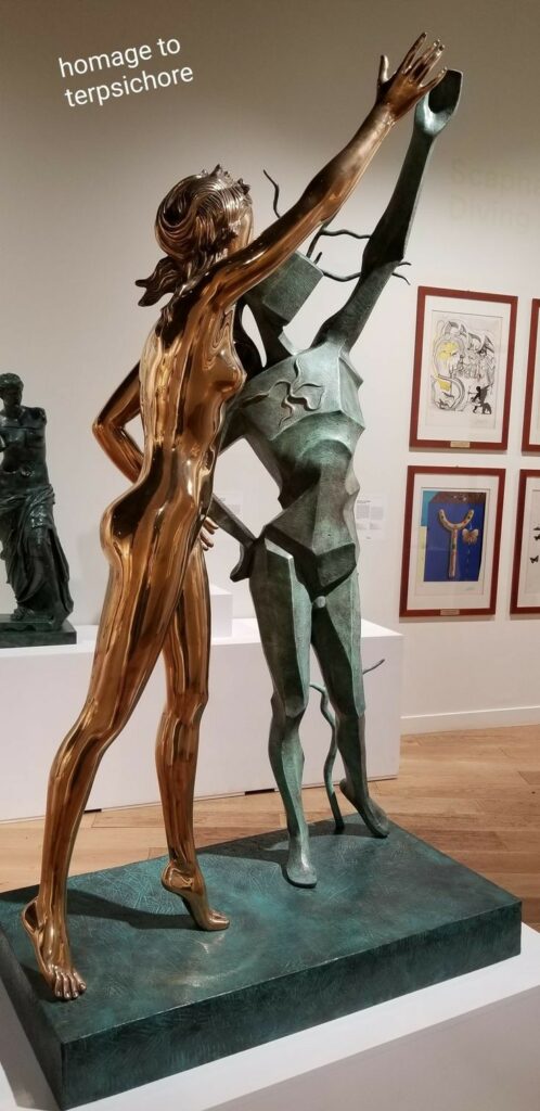 Paris 18th arrondissement | Dali Museum Montmartre Homage to Terpsichore sculpture | Girlfriend is Better