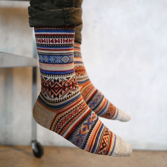 winter layers | Chupa wool socks Fair Isle knit | Girlfriend is Better