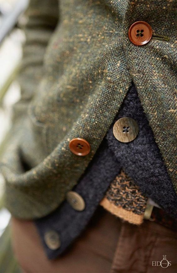 winter layers | tweed jacket wool button up sweater earth colors | Girlfriend is Better