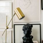 bust statues | black stone Greek inspired gallery wall | Girlfriend is Better