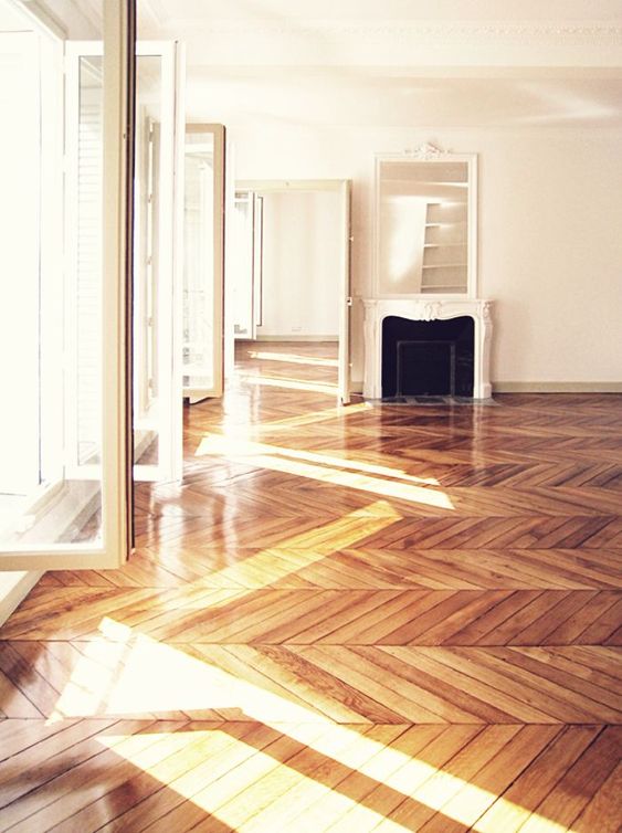 herringbone wood floors | cleaner maintenance cleaning natural soap | Girlfriend is Better