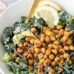 January's seasonal vegetables | Kale Caesar Salad recipes healthy vegan vegetarian | Girlfriend is Better