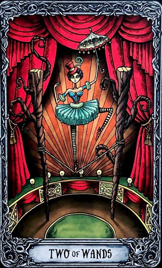 tarot card art | two wands illustration limited edition | Girlfriend is Better