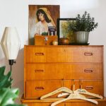 displaying art | bedroom dresser mid-century modern painting collection | Girlfriend is Better