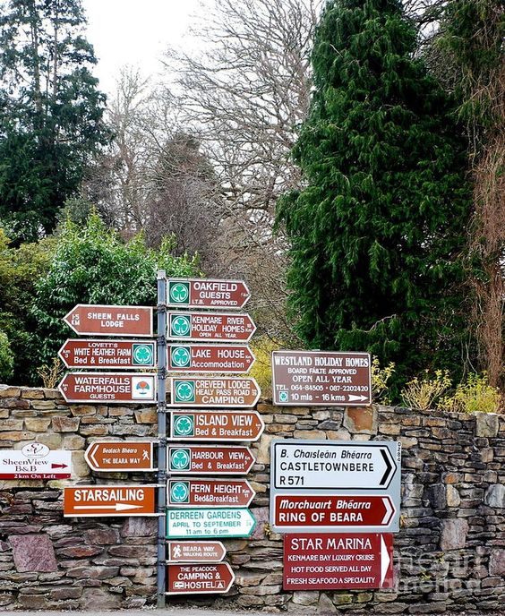 Ireland travel guide | Ring of Kerry Gaelic road signs coastal drive | Girlfriend is Better