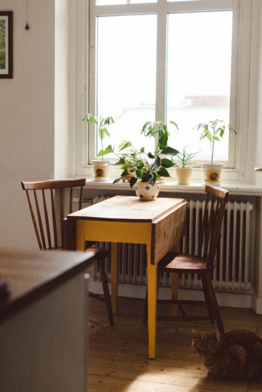 bistro tables | vintage up cycled yellow antique folded leaves | Girlfriend is Better