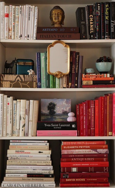 gilded mirror Feng Shui | bookshelves styling Bohemian | Girlfriend is Better