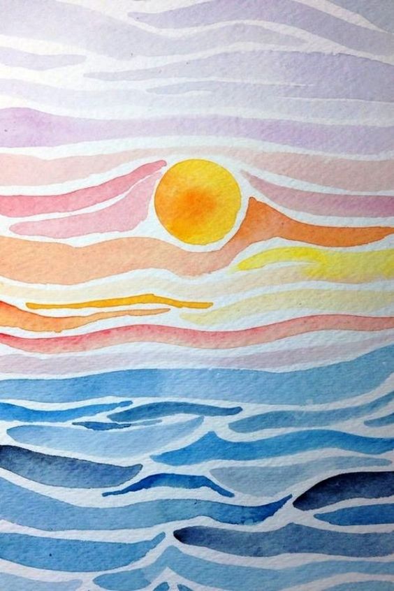 staycation activities | watercoloring DIY beach art craft ideas | Girlfriend is Better