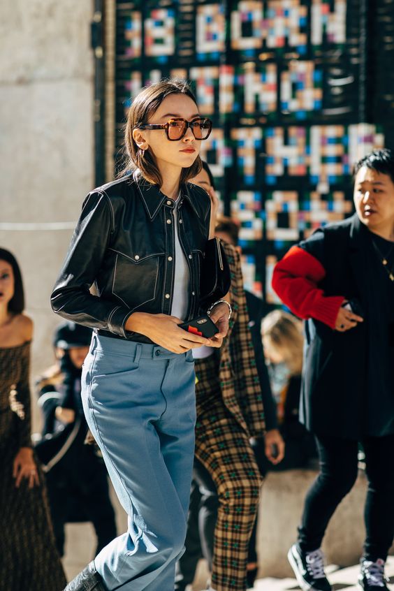 oversized menswear | high water grandpa pants slacks large sunglasses street style | Girlfriend is Better