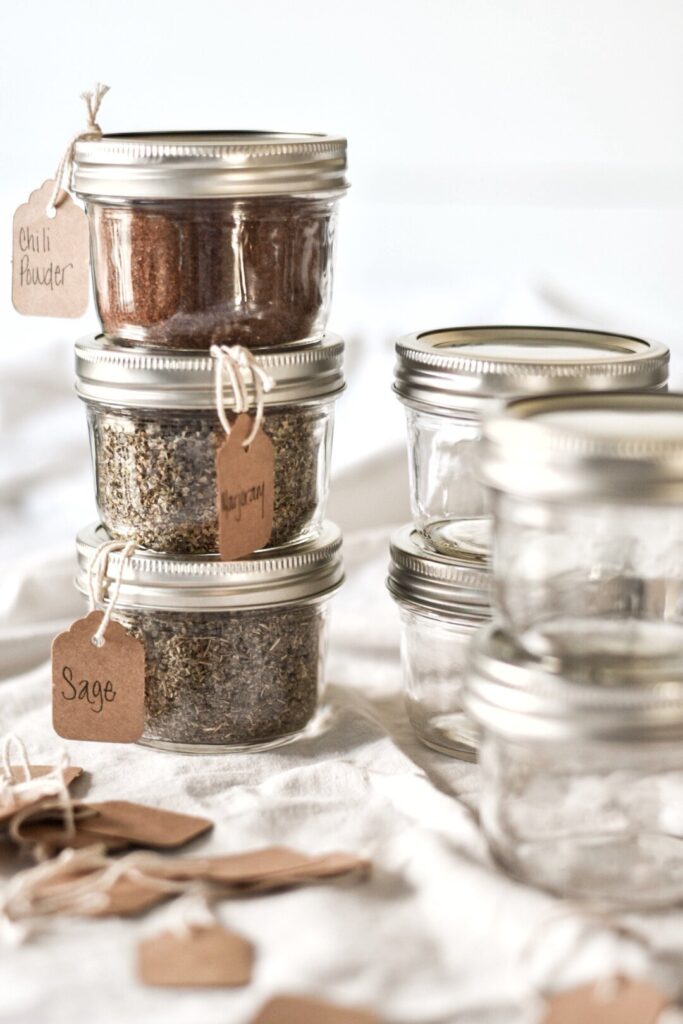 sustainable kitchen products | glass mason jars bulk spice storage | Girlfriend is Better