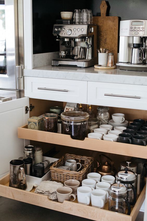 home coffee station DIY | kitchen organization | Girlfriend is Better