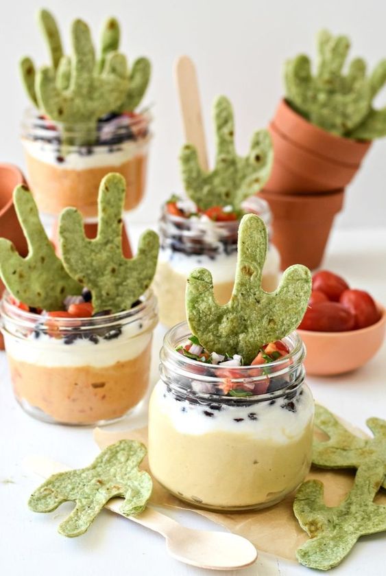 Party appetizer cactus hummus dip | Girlfriend is Better