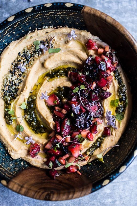 Fruit salsa pesto hummus berries | Girlfriend is Better