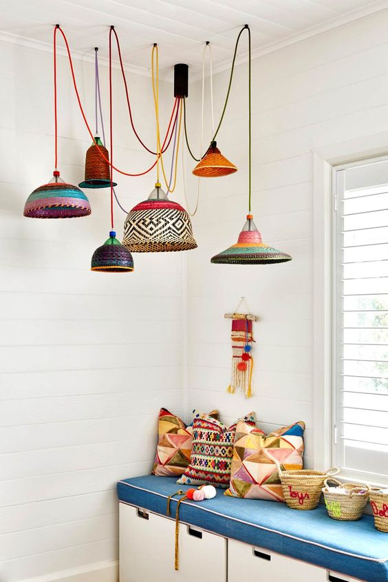 pendant lamps | Girlfriend is Better | Bohemian eclectic tiered collection