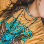 turquoise jewelry | Girlfriend is Better | bead necklace graphic tee